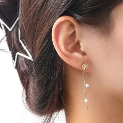 Day&Eve Pearly Flower Dangle - E5235