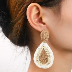 Day&Eve Raffia Dangle - E5081