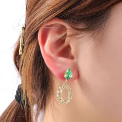 Day&Eve Stone Dangle oorbellen - E4115