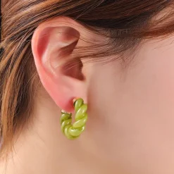 Day&Eve Twisted Hoop oorbellen - E4107