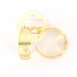 Day&Eve Wide Shiny Hoop - E4633