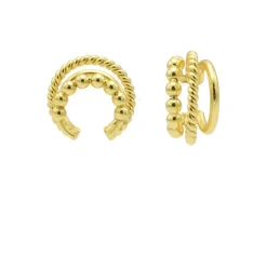 Earcuff Triple Dots Twister Plain