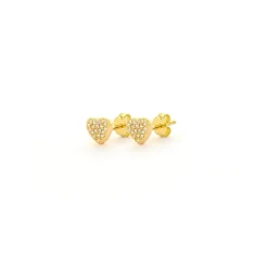 Imotionals Oorknopjes Crystals Heart - E-5512
