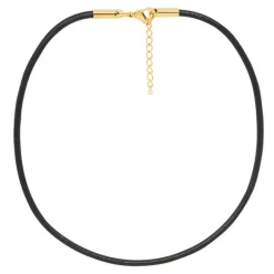 iXXXi Ketting Leather Gold Color - N03001