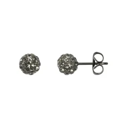 iXXXi oorknopjes Ball Black Diamond Black - E018-05