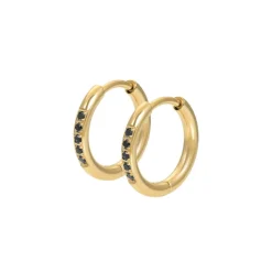 iXXXi oorringen Black Crystal - E04803