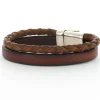 Josh Armband Double Cognac - 09110