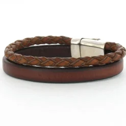 Josh Armband Double Cognac - 09110