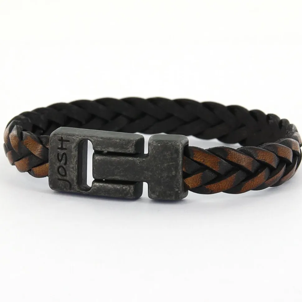 Josh Armband Fox Aged Black - 24456VB