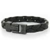 Josh Armband Sanded Braid Black - 24902VB