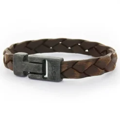 Josh Armband Sanded Braid Brown - 24902VB