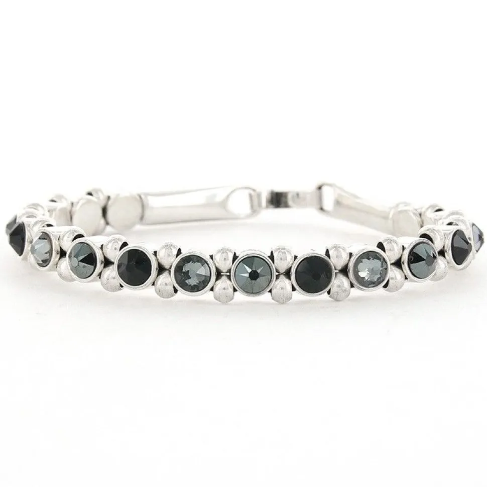 Josh Crystal Armband Triple Black - 22119