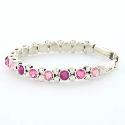 Josh Crystal Armband Triple Fuchsia - 22119
