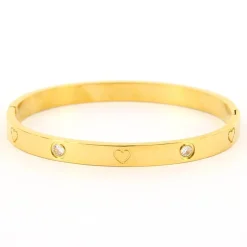 Kalli Bangle Hearts & Crystals - 2188