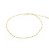 Karma Anklet Dots Diamonds - Gold Plated
