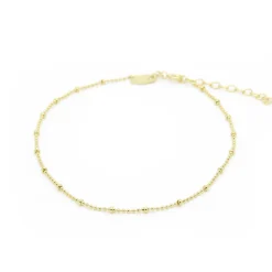 Karma Anklet Dots Diamonds - Gold Plated