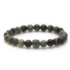 KARMA Armband Alligator Matt Silver Bead - 86676