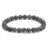 KARMA Armband - Aluminium Silver Square Bead - 86753