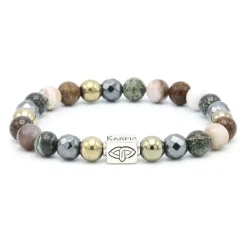 KARMA Armband Dollar Bill Silver Logo Tube - 86977