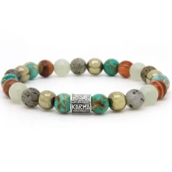 KARMA Armband Finn Silver Logo Bead - 86985