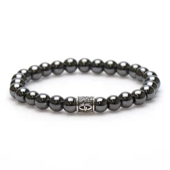 KARMA Armband - Hematite Silver Bead - 86617H
