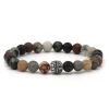KARMA Armband Off Road Silver Round Logo Bead - 86944