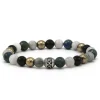 KARMA Armband Pull Up Silver Round Logo Bead - 86953