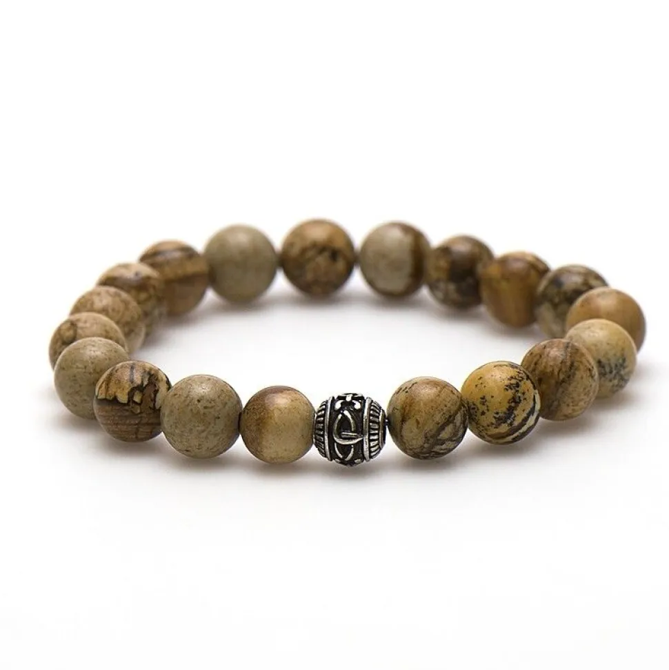 KARMA Armband - Woodcraft Silver Bead - 96007