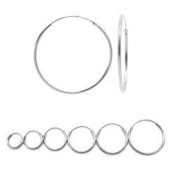 Karma Basic Hoops - Silver