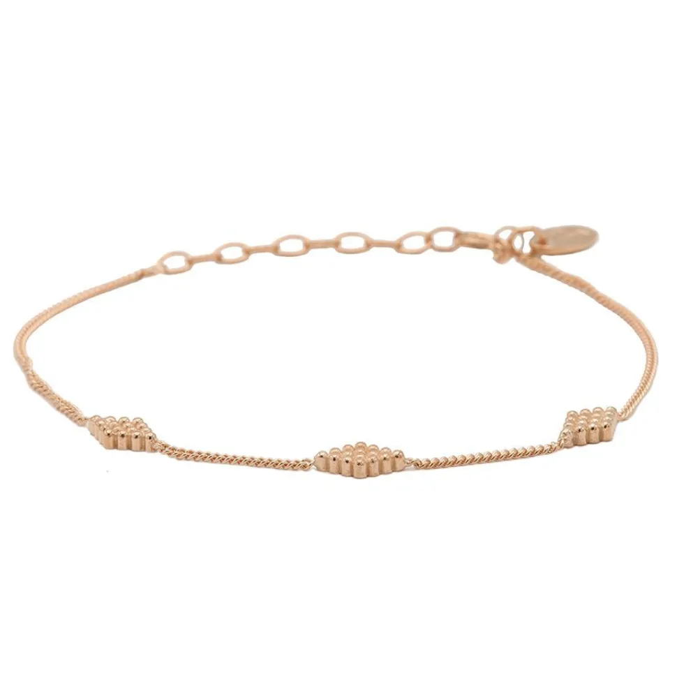Karma Bracelet Diamond Shape - Rose Plated