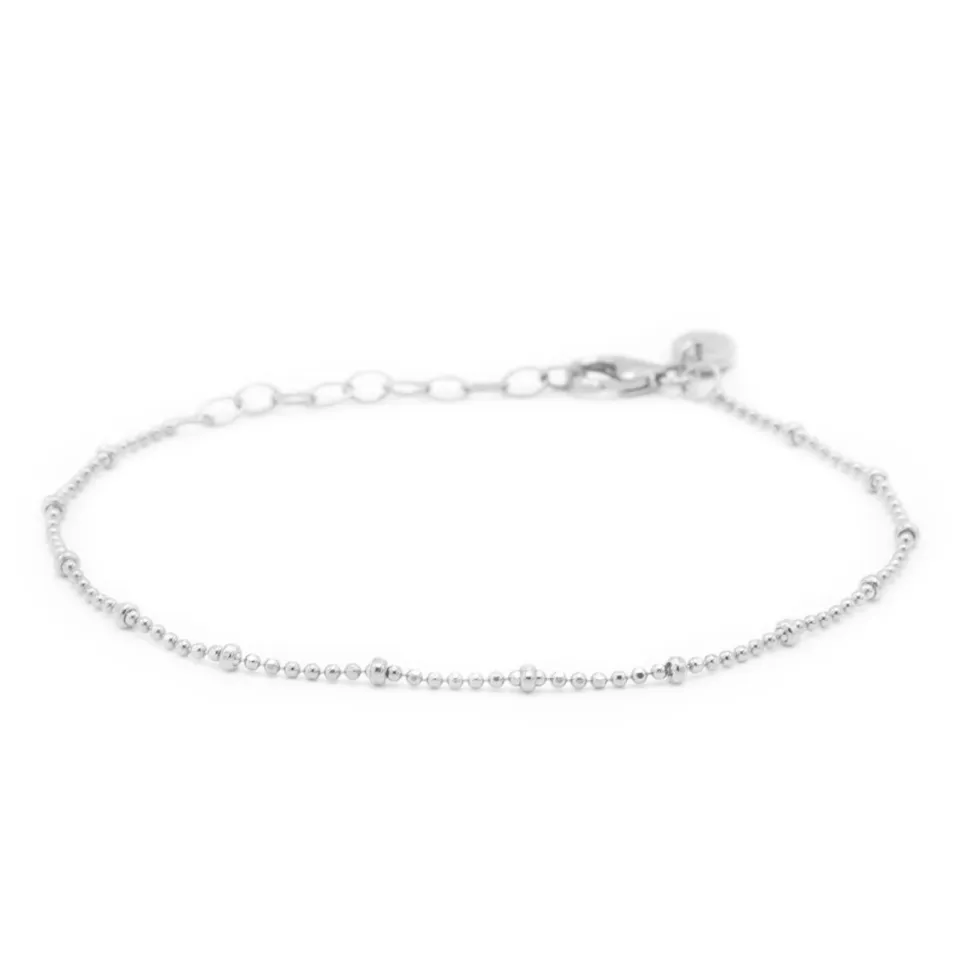 Karma Bracelet Dots Diamonds - Silver
