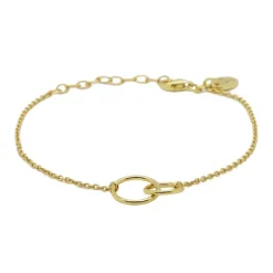 Karma Bracelet Double Circle - Gold Plated