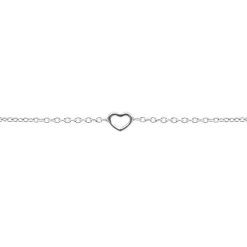 Karma Bracelet Open Heart - Silver