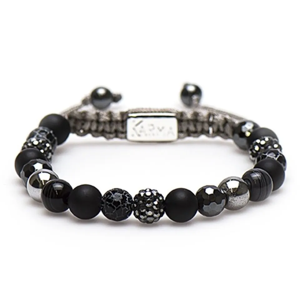 KARMA Bracelet Spiral Silver Star - M