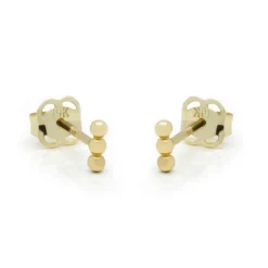 Karma Earstuds Dots Tube Ann - 14K Gold