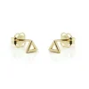 Karma Earstuds Open Triangle - 14K Gold