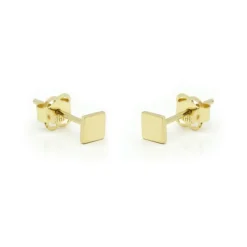 Karma Earstuds Square - 14K Gold