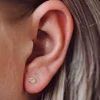 Karma Earstuds Swirl - 14K Gold
