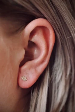 Karma Earstuds Swirl - 14K Gold