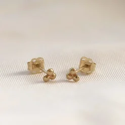 Karma Earstuds Triple Dots Alice - 14K Gold