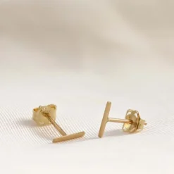 Karma Earstuds Tube Kate - 14K Gold