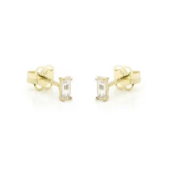 Karma Earstuds Zirconia Baguette Sophia - 14K Gold