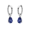 Karma Hinged Hoops Anna Saphire Blue