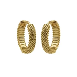 Karma Hinged Hoops Croco Dots