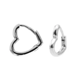 Karma Hinged Hoops Heart