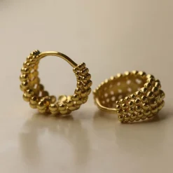 Karma Hinged Hoops Lilly Dots