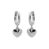 Karma Hinged Hoops Lovely Heart