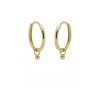 Karma Hinged Hoops Mini Ball - 14K Gold