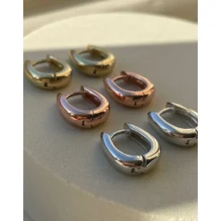 Karma Hinged Hoops Raindrop