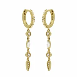 Karma Hinged Hoops Zirconia Lizzy